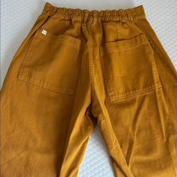 Big Bud Press Spicy Mustard Paintstamped Daisy Western Pants - Picture 4 of 5